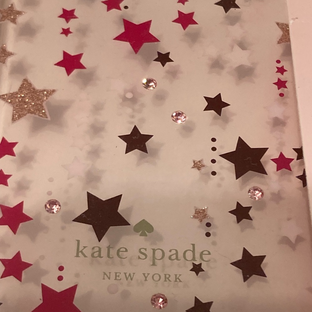 kate spade Starry iPhone 12/12 Pro Case - Pink and Gold Stars